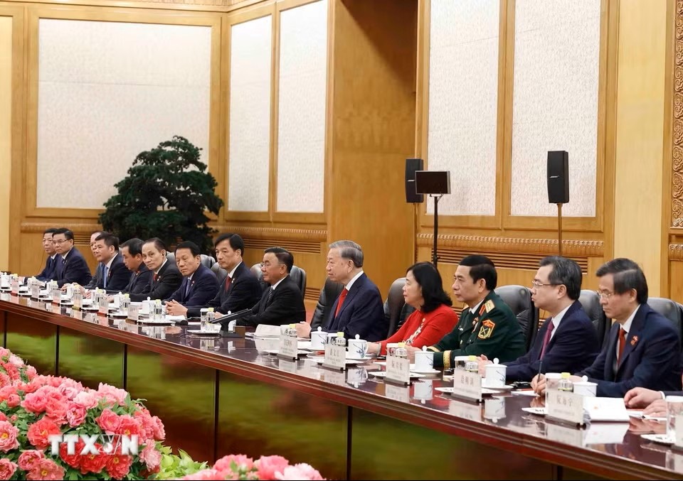 Tổng Bí thư, Chủ tịch nước Tô Lâm hội đàm với Tổng Bí thư, Chủ tịch nước Trung Quốc Tập Cận Bình