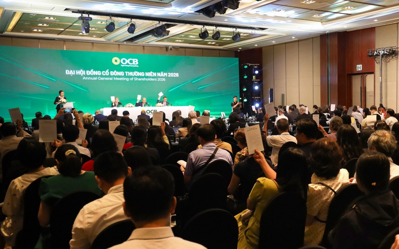 Đại hội đồng cổ đông OCB: Hướng mốc lãi 7.000 tỷ đồng, đẩy mạnh nguồn thu ngoài lãi tăng 80% quý I/2026