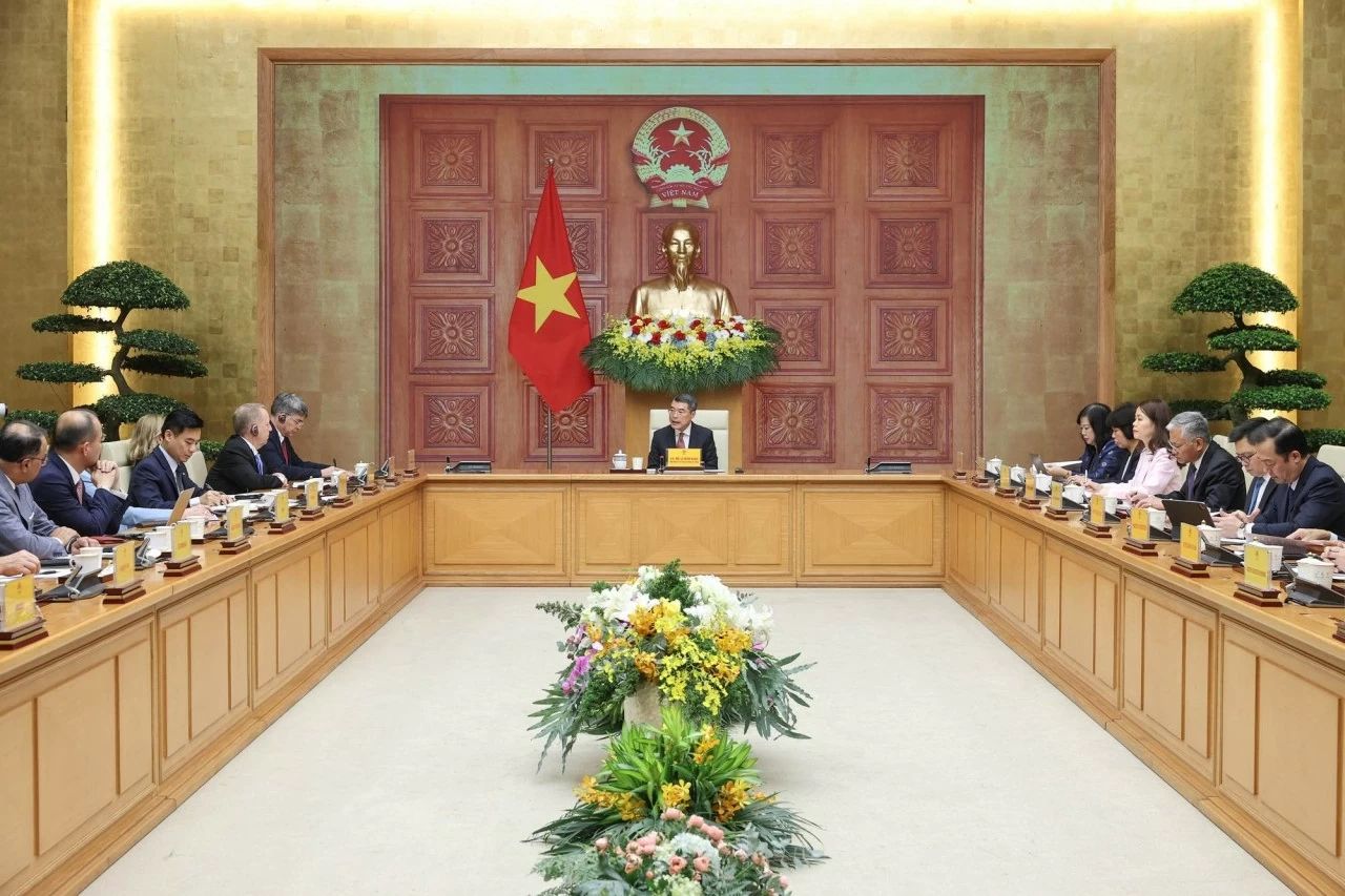 Thủ tướng Lê Minh Hưng làm việc với các doanh nghiệp hàng đầu của Hoa Kỳ
