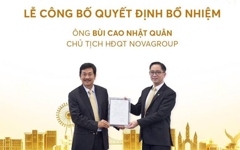 Ông Bùi Cao Nhật Quân trở thành Chủ tịch Nova Group