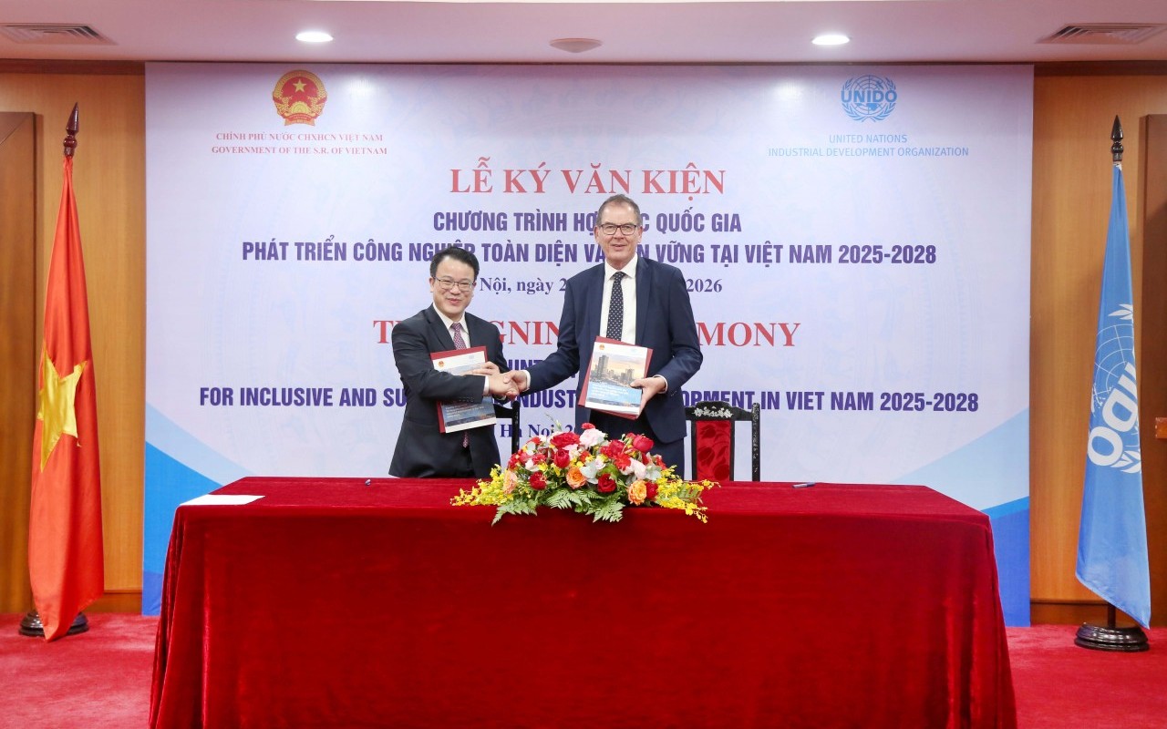 Việt Nam và UNIDO ký kết Chương trình Hợp tác Quốc gia phát triển công nghiệp toàn diện và bền vững 2025 - 2030