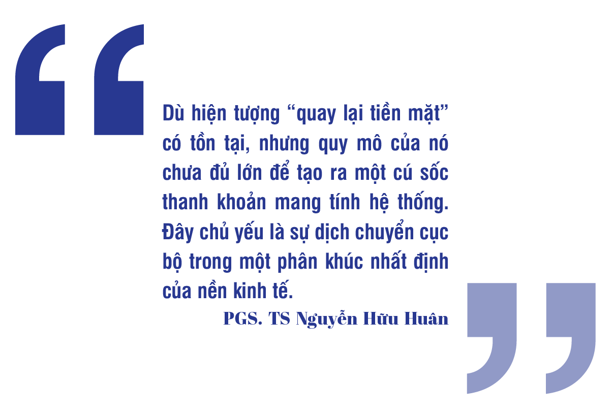 Loạt bài: Thanh toán “tiền mặt” có đang quay trở lại?  Bài 3: Thanh toán tiền mặt có thực sự quay trở lại, gây áp lực lên điều hành chính sách tiền tệ?