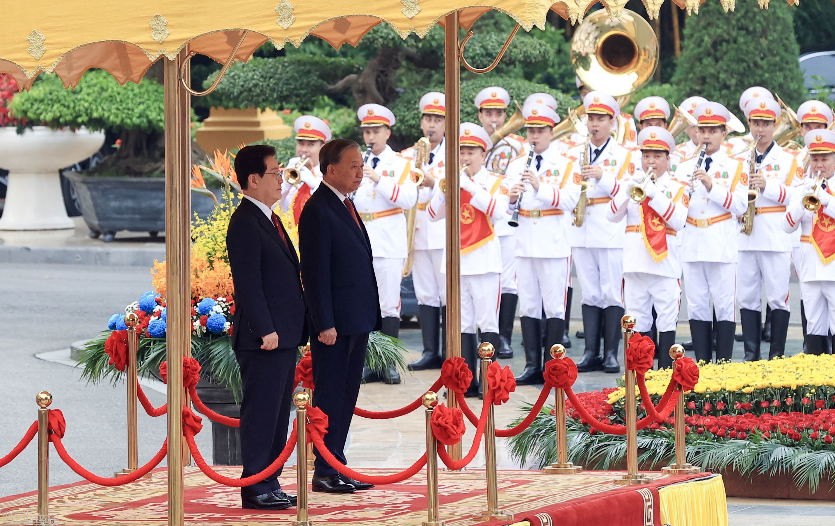 lễ đón tổng thống Hàn Quốc