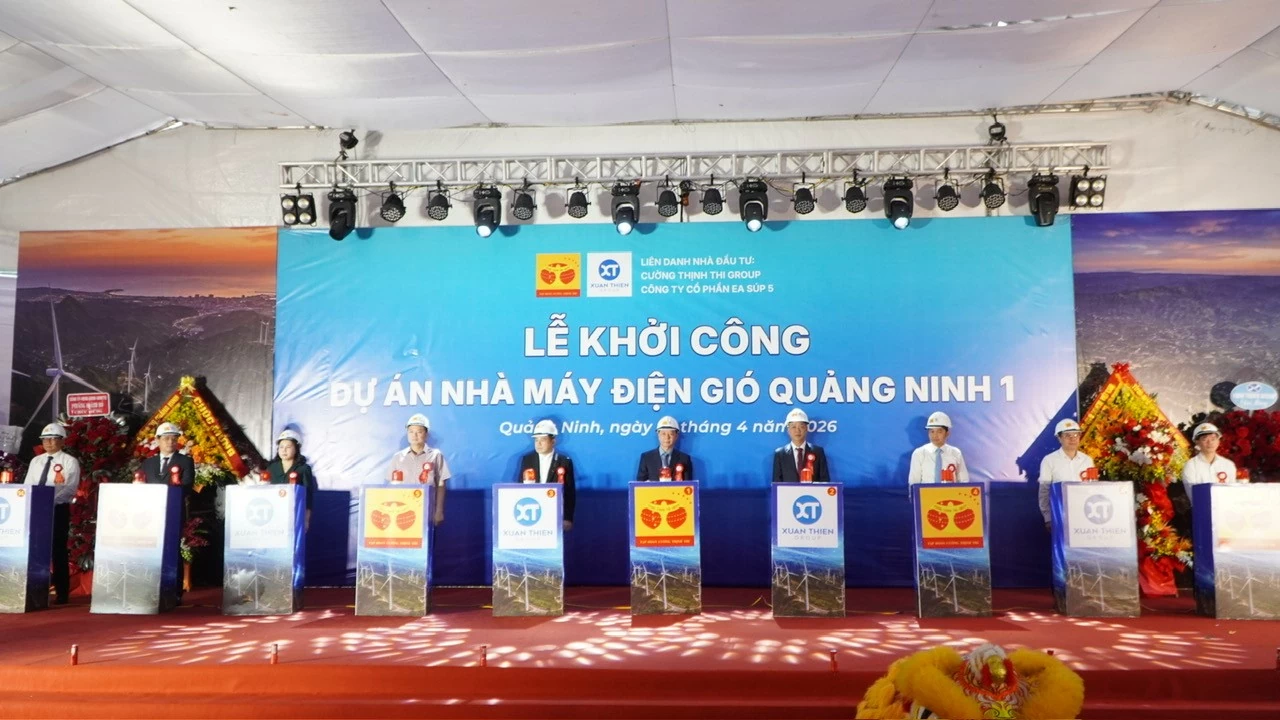 Khởi công dự án Nhà máy điện gió Quảng Ninh 1 Khởi công dự án Nhà máy điện gió Quảng Ninh 1