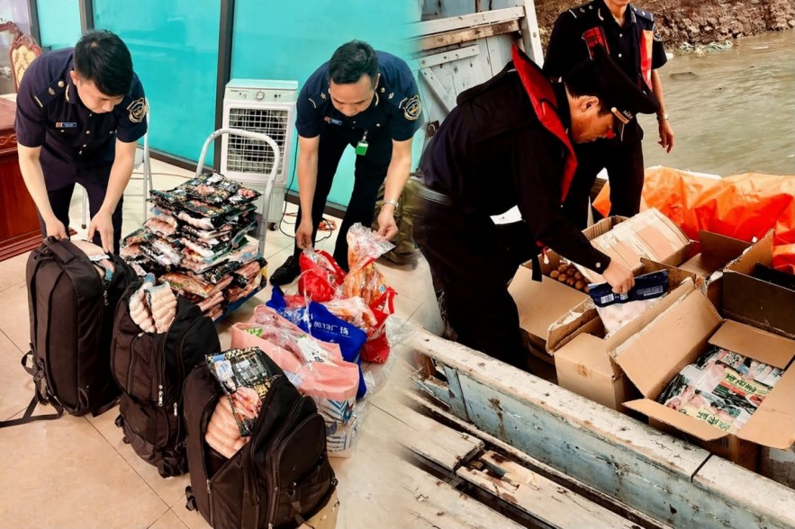 Hải quan siết chặt kiểm soát, liên tiếp phát hiện thực phẩm “bẩn” tại biên giới