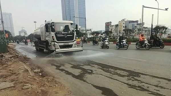 Hà Nội siết chặt vệ sinh môi trường tại các công trình xây dựng Hà Nội siết chặt vệ sinh môi trường tại các công trình xây dựng