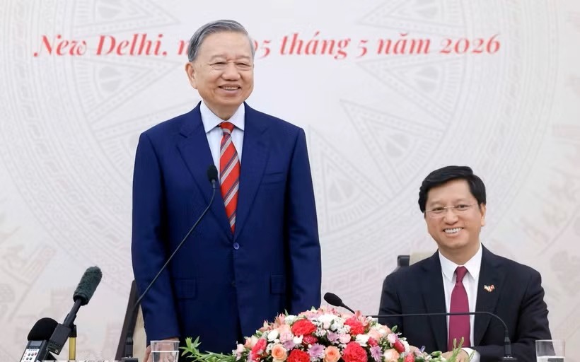 Tổng Bí thư, Chủ tịch nước Tô Lâm gặp gỡ cộng đồng người Việt Nam tại Ấn Độ
