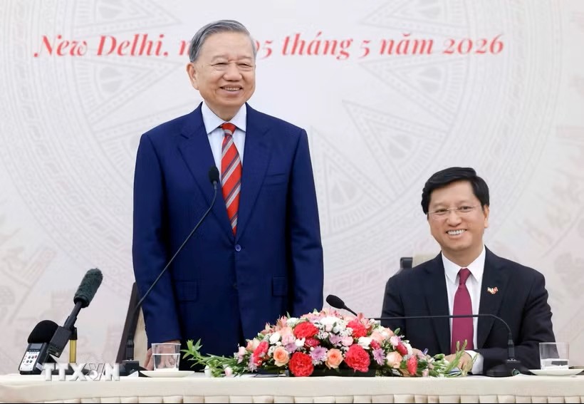 Tổng Bí thư, Chủ tịch nước Tô Lâm gặp gỡ cộng đồng người Việt Nam tại Ấn Độ