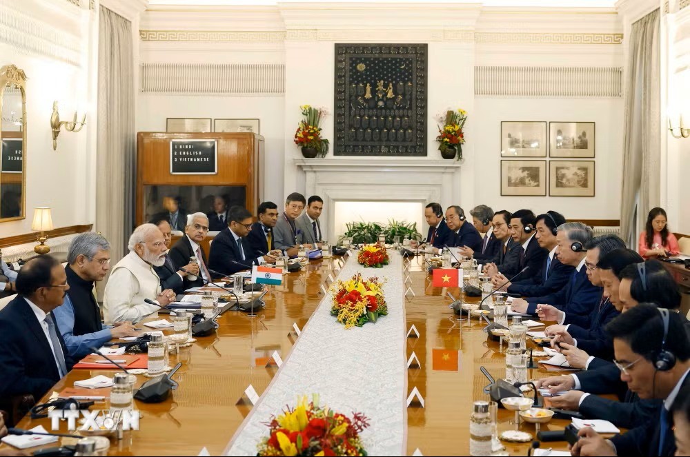 Tổng Bí thư, Chủ tịch nước Tô Lâm hội đàm với Thủ tướng Ấn Độ Narendra Modi