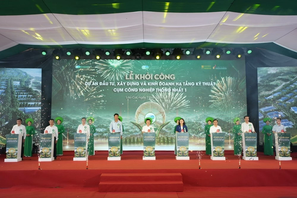 Khởi công Cụm công nghiệp Thống Nhất 1, mở hướng phát triển công nghiệp xanh tại Lào Cai Khởi công Cụm công nghiệp Thống Nhất 1, mở hướng phát triển công nghiệp xanh tại Lào Cai