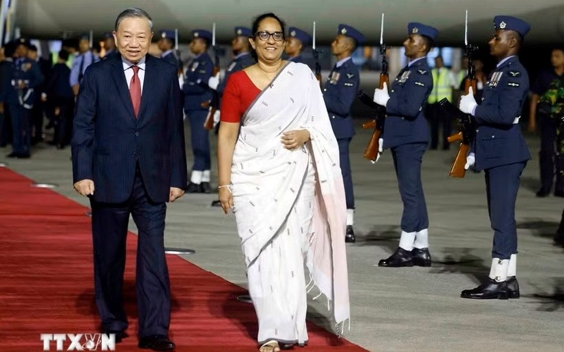 Tổng Bí thư, Chủ tịch nước Tô Lâm bắt đầu thăm cấp Nhà nước tới Sri Lanka