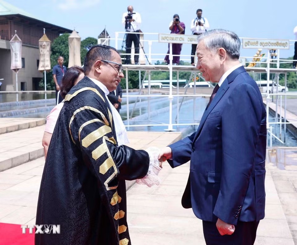 Tổng Bí thư, Chủ tịch nước Tô Lâm hội kiến Chủ tịch Quốc hội Sri Lanka