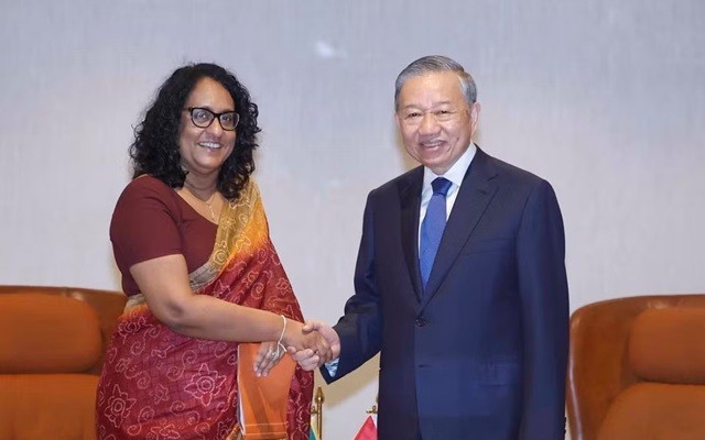 Tổng Bí thư, Chủ tịch nước Tô Lâm hội kiến Thủ tướng Sri Lanka Harini Amarasuriya