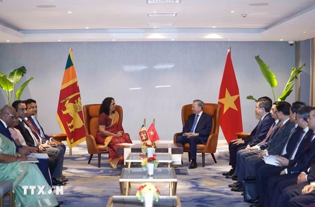 Tổng Bí thư, Chủ tịch nước Tô Lâm hội kiến Thủ tướng Sri Lanka Harini Amarasuriya