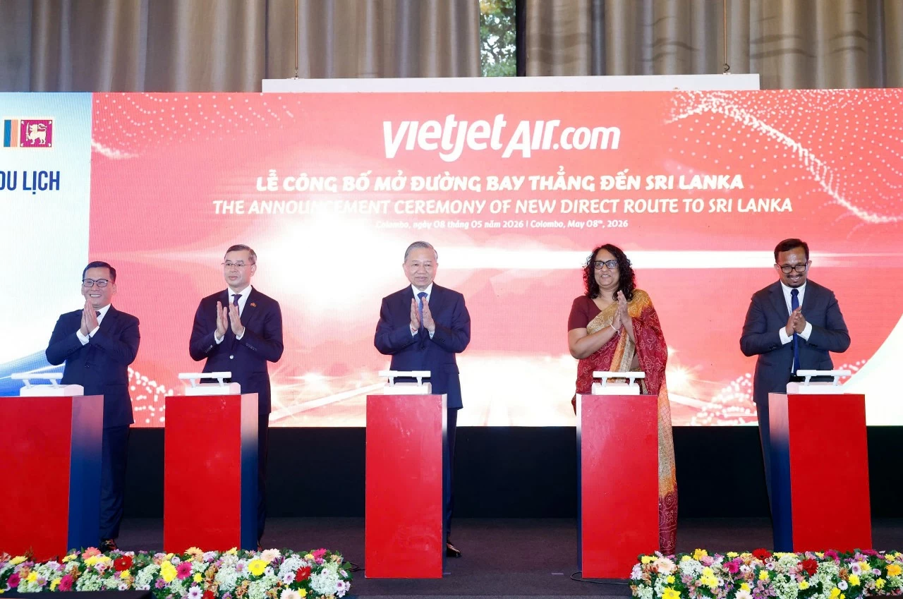 Vietjet khai mở đường bay TP. Hồ Chí Minh - Colombo, thúc đẩy hợp tác Việt Nam - Sri Lanka