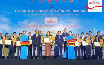 9 năm liên tiếp Top 100 Doanh nghiệp Phát triển Bền vững: Prudential Việt Nam kiên định với giá trị dài hạn
