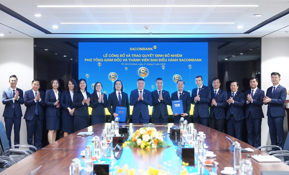 Sacombank kiện toàn nhân sự cấp cao