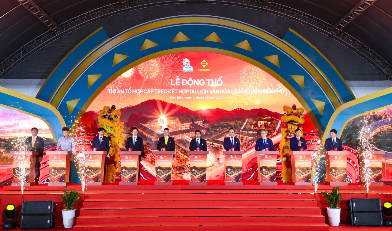 Sun Group động thổ Tổ hợp cáp treo kết hợp du lịch văn hóa lịch sử Điện Biên Phủ