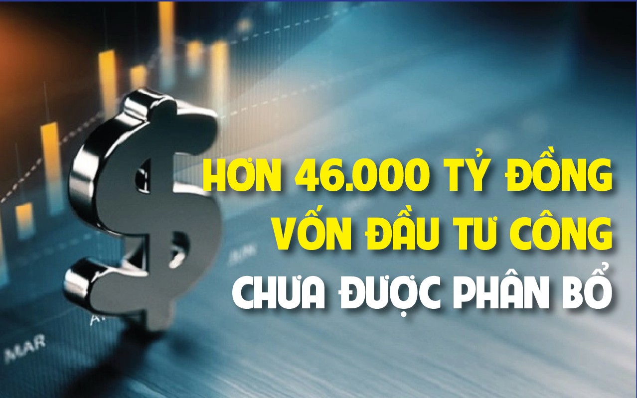 Infographics: Hiện còn hơn 46.218 tỷ đồng vốn đầu tư công chưa được phân bổ chi tiết