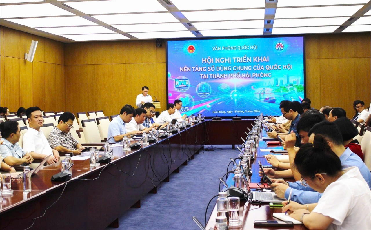 TP. Hải Phòng thí điểm nền tảng số dùng chung của Quốc hội