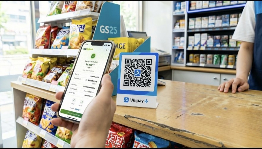 Vietcombank mở rộng thanh toán QR xuyên biên giới tới Nhật Bản và Hồng Kông
