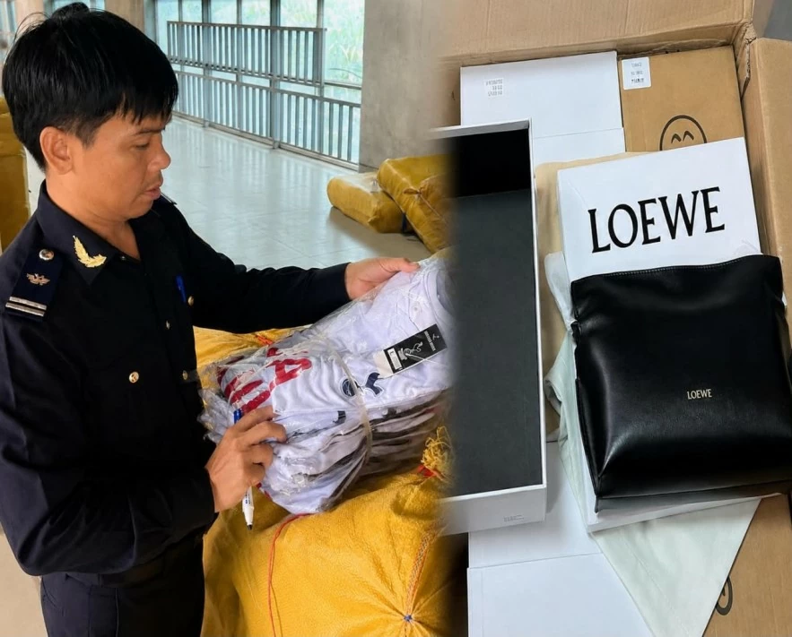 Hải quan chặn bắt hơn 17.500 sản phẩm giả mạo nhãn hiệu qua cửa khẩu miền Trung