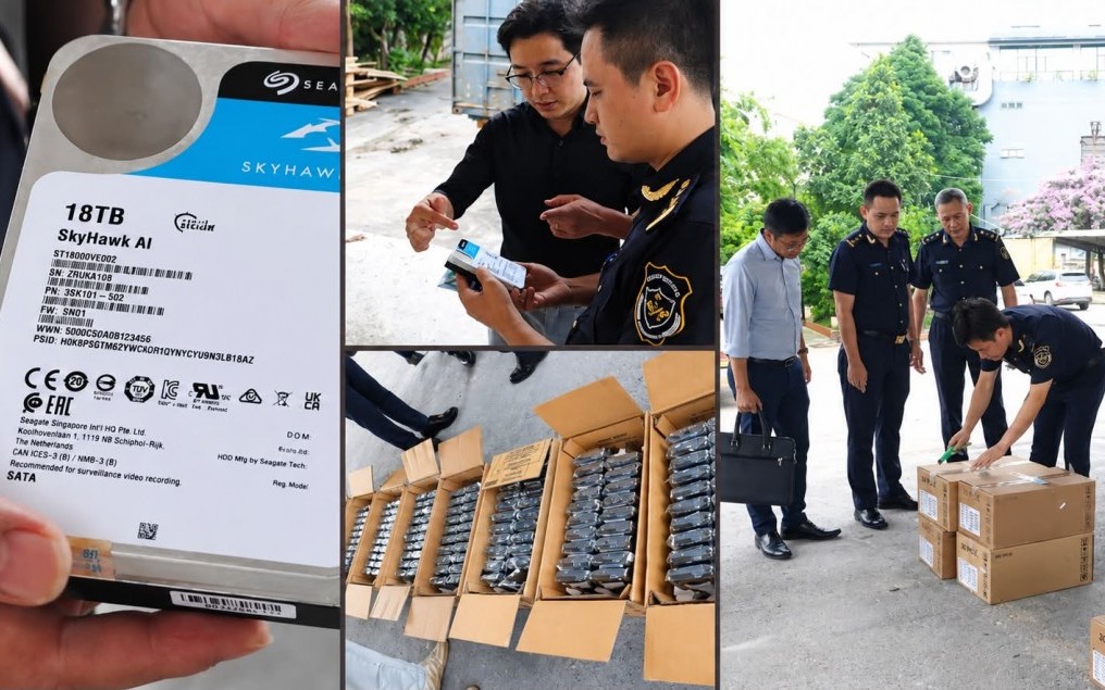 Hải quan tạm giữ lô ổ cứng trị giá hơn 3,5 tỷ đồng có dấu hiệu vi phạm quyền sở hữu trí tuệ