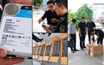 Hải quan tạm giữ lô ổ cứng trị giá hơn 3,5 tỷ đồng có dấu hiệu vi phạm quyền sở hữu trí tuệ