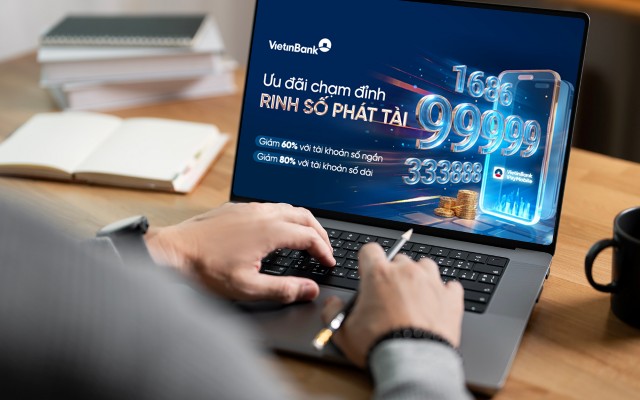 Cơ hội sở hữu tài khoản số đẹp từ ưu đãi lớn nhất năm của VietinBank