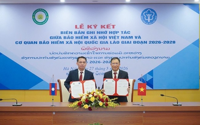 Việt Nam và Lào ký kết hợp tác về bảo hiểm xã hội giai đoạn 2026 - 2028