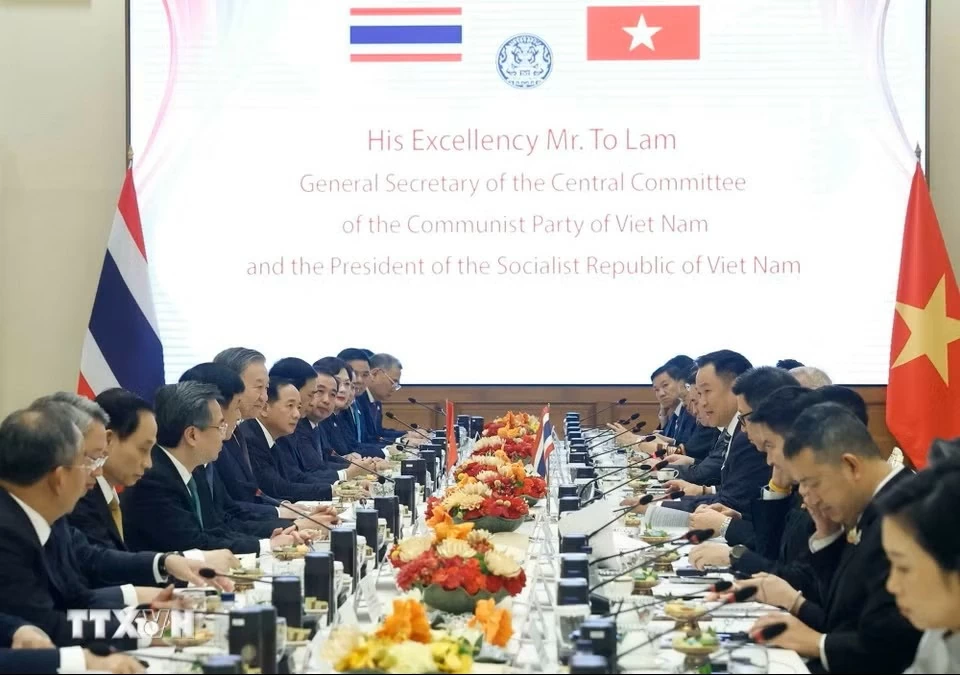 Tổng Bí thư, Chủ tịch nước Tô Lâm hội đàm với Thủ tướng Thái Lan Anutin Charnvirakul Tổng Bí thư, Chủ tịch nước Tô Lâm hội đàm với Thủ tướng Thái Lan Anutin Charnvirakul