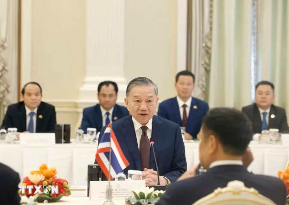 Tổng Bí thư, Chủ tịch nước Tô Lâm hội đàm với Thủ tướng Thái Lan Anutin Charnvirakul Tổng Bí thư, Chủ tịch nước Tô Lâm hội đàm với Thủ tướng Thái Lan Anutin Charnvirakul
