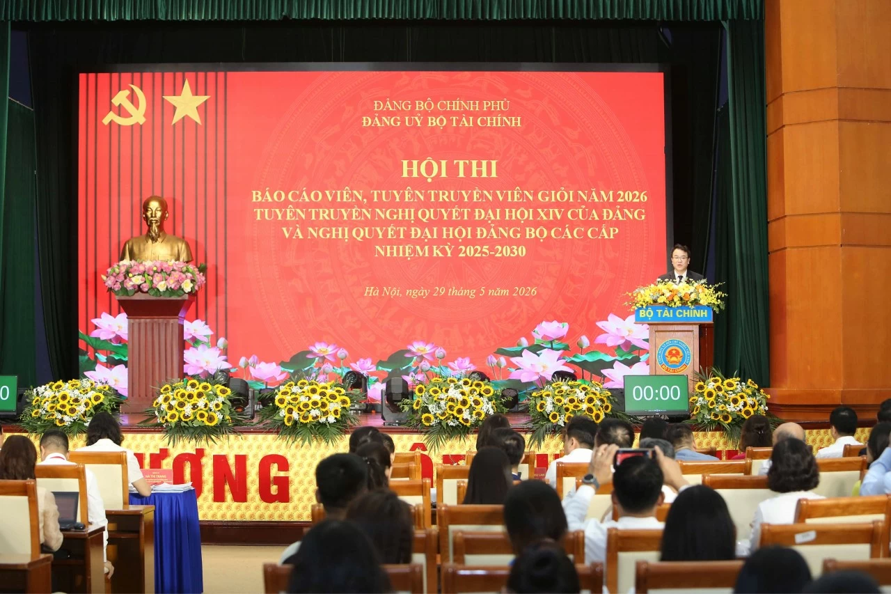 Đảng ủy Bộ Tài chính tổ chức Hội thi báo cáo viên, tuyên truyền viên giỏi trong Đảng bộ Bộ Tài chính Đảng ủy Bộ Tài chính tổ chức Hội thi báo cáo viên, tuyên truyền viên giỏi trong Đảng bộ Bộ Tài chính