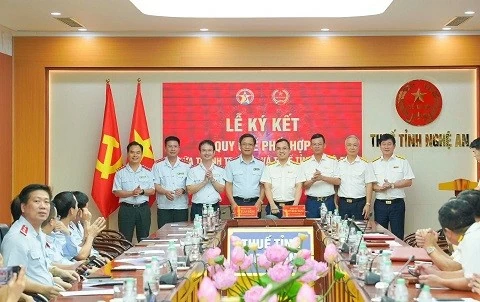 Thuế tỉnh Nghệ An phối hợp cùng cơ quan thanh tra tăng cường quản lý thuế Thuế tỉnh Nghệ An phối hợp cùng cơ quan thanh tra tăng cường quản lý thuế