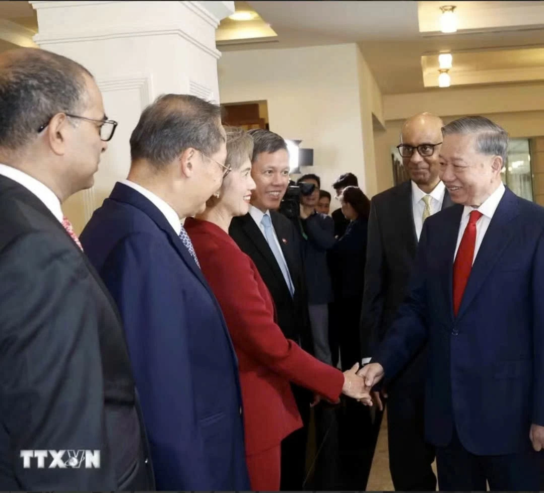 Lễ đón Tổng Bí thư, Chủ tịch nước Tô Lâm và Phu nhân thăm cấp Nhà nước tới Singapore Lễ đón Tổng Bí thư, Chủ tịch nước Tô Lâm và Phu nhân thăm cấp Nhà nước tới Singapore