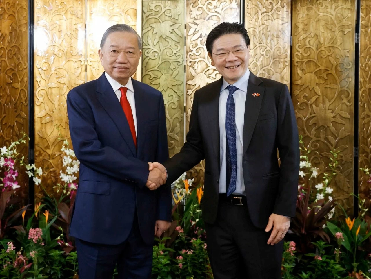 Tổng Bí thư, Chủ tịch nước Tô Lâm hội đàm với Thủ tướng Singapore Lawrence Wong Tổng Bí thư, Chủ tịch nước Tô Lâm hội đàm với Thủ tướng Singapore Lawrence Wong