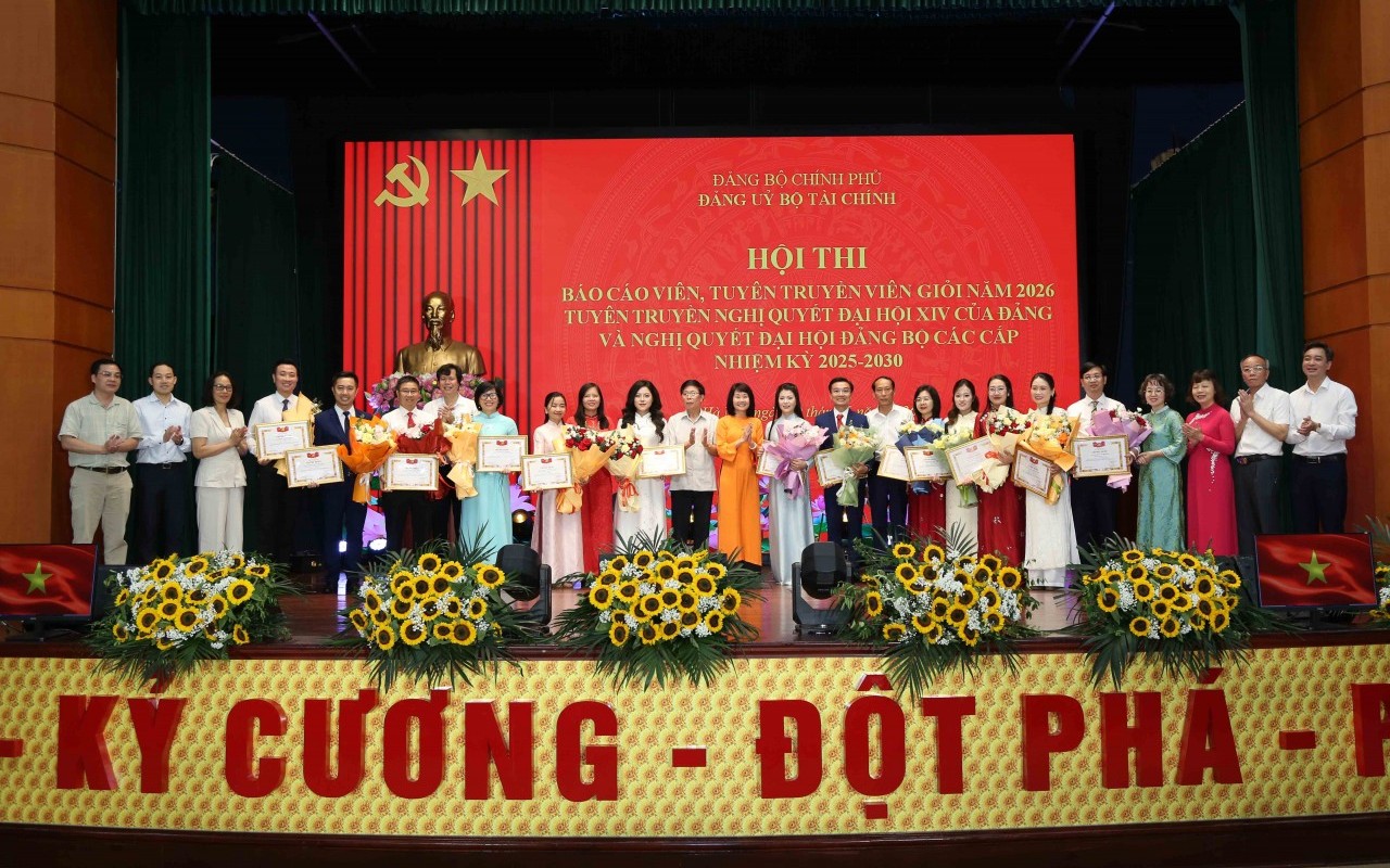 Bế mạc Hội thi Báo cáo viên, tuyên truyền viên giỏi trong Đảng bộ Bộ Tài chính năm 2026