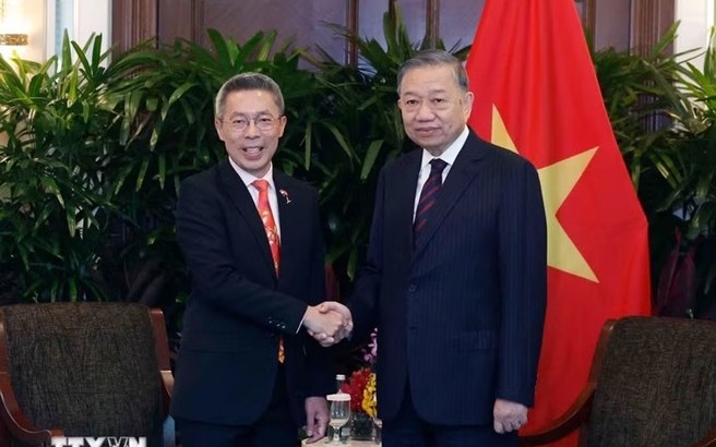 Tổng Bí thư, Chủ tịch nước Tô Lâm tiếp các doanh nghiệp lớn của Singapore