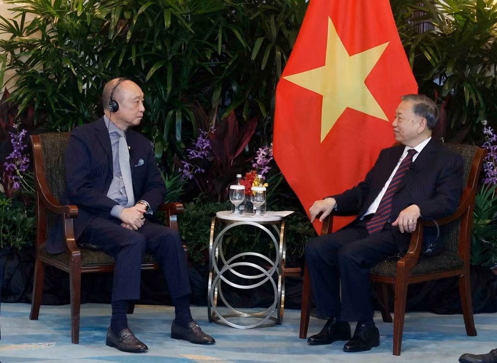 Tổng Bí thư, Chủ tịch nước Tô Lâm tiếp các doanh nghiệp lớn của Singapore