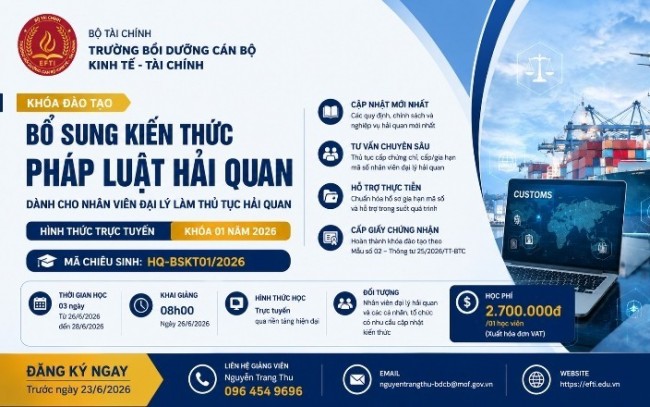 Khóa đào tạo bổ sung kiến thức pháp luật hải quan dành cho nhân viên đại lý làm thủ tục hải quan