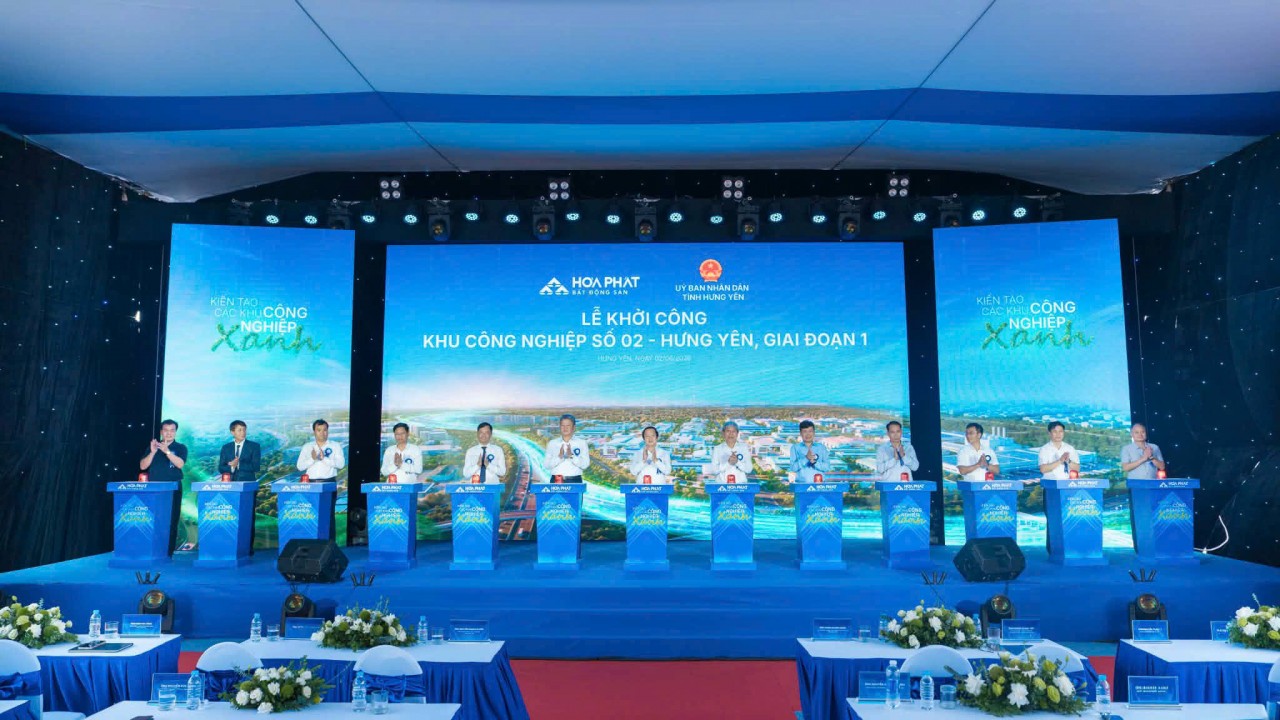 Hòa Phát khởi công khu công nghiệp thứ ba tại Hưng Yên theo mô hình công nghiệp hỗ trợ Hòa Phát khởi công khu công nghiệp thứ ba tại Hưng Yên theo mô hình công nghiệp hỗ trợ