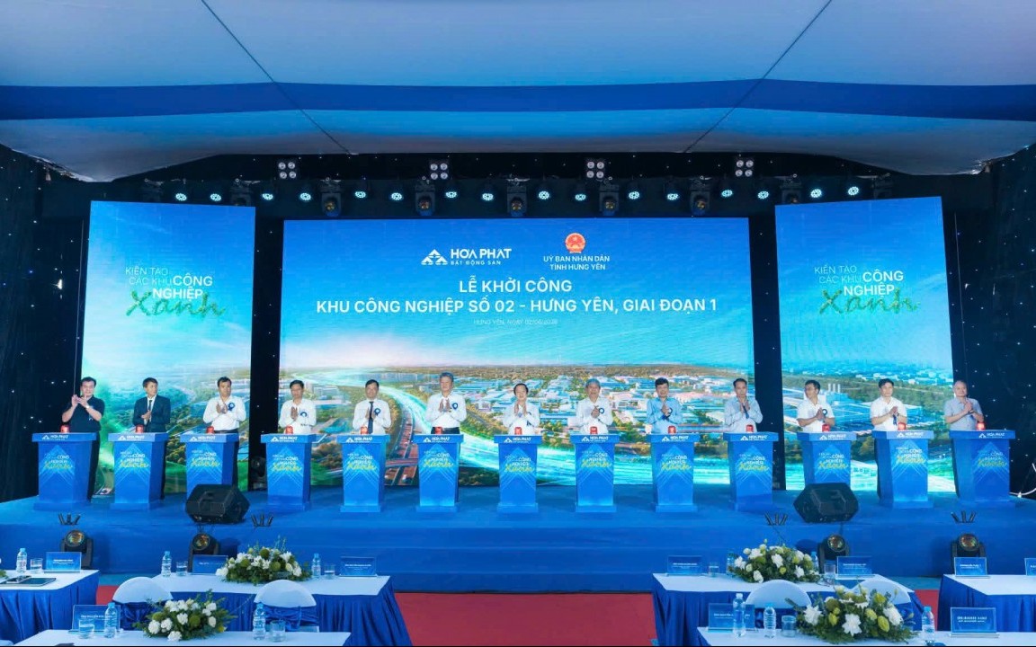 Hòa Phát khởi công khu công nghiệp thứ ba tại Hưng Yên theo mô hình công nghiệp hỗ trợ