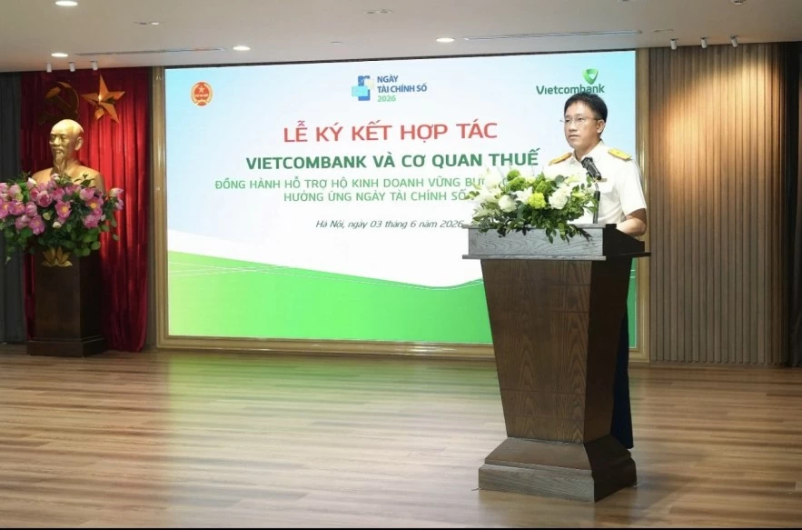 Vietcombank đồng hành cùng Cục Thuế hỗ trợ hộ kinh doanh vững bước chuyển đổi, hưởng ứng Ngày Tài chính số 2026 Vietcombank đồng hành cùng Cục Thuế hỗ trợ hộ kinh doanh vững bước chuyển đổi, hưởng ứng Ngày Tài chính số 2026