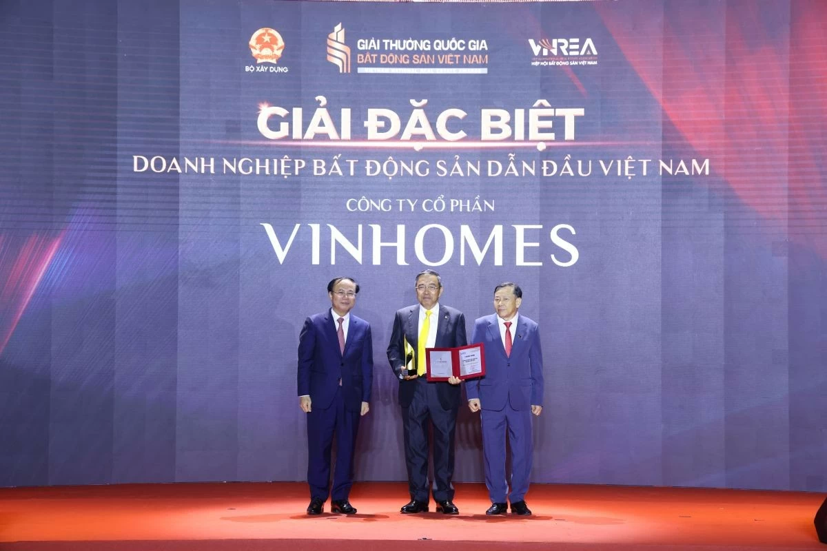 Vinhomes nhận “siêu giải thưởng” – dẫn đầu thị trường bất động sản Việt Nam