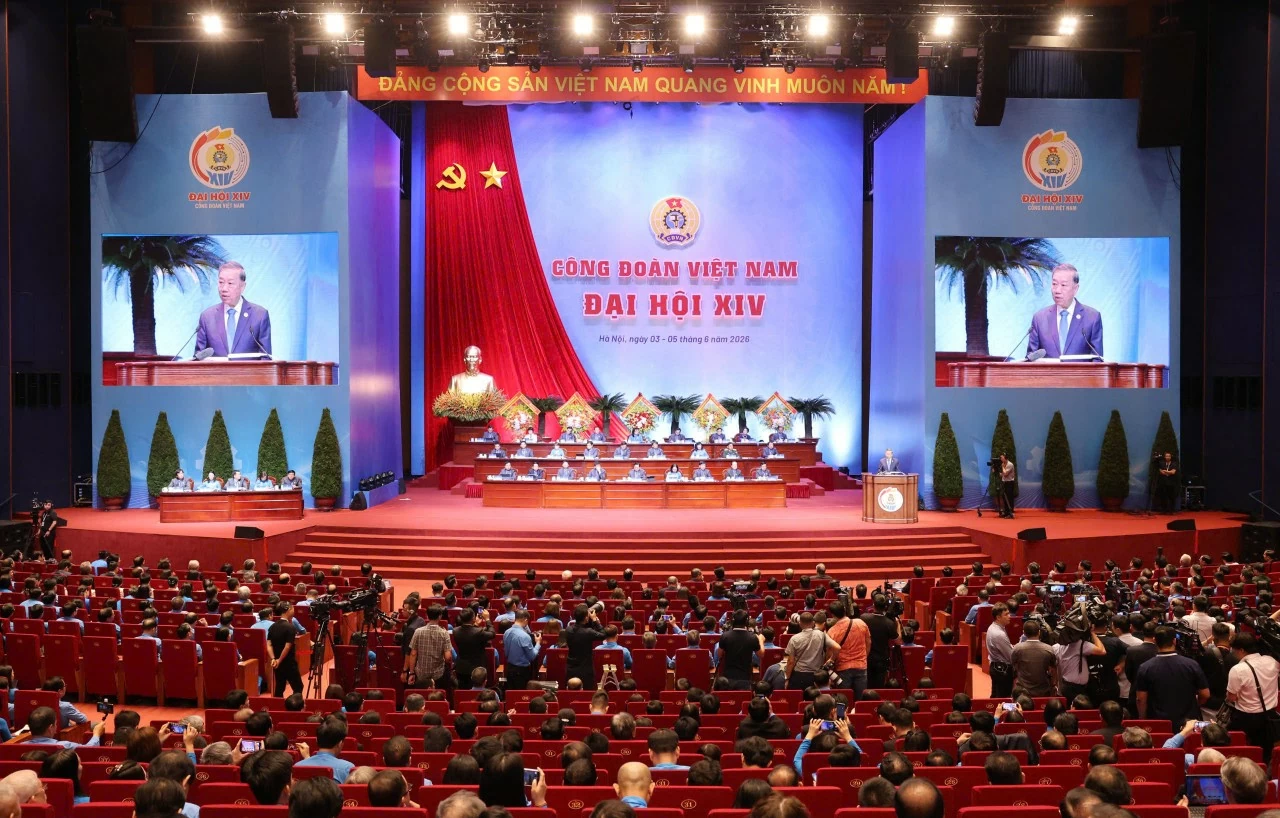 Toàn văn Bài phát biểu của Tổng Bí thư, Chủ tịch nước Tô Lâm tại Đại hội Công đoàn Việt Nam lần thứ XIV