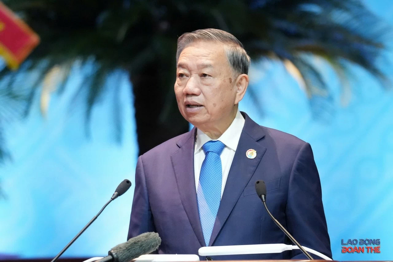 Toàn văn Bài phát biểu của Tổng Bí thư, Chủ tịch nước Tô Lâm tại Đại hội Công đoàn Việt Nam lần thứ XIV