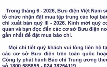 Bưu điện Việt Nam trân trọng thông báo