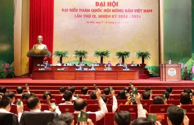Gần 600 đại biểu đại diện hơn 10 triệu nông dân cả nước dự Đại hội Hội Nông dân Việt Nam lần thứ IX