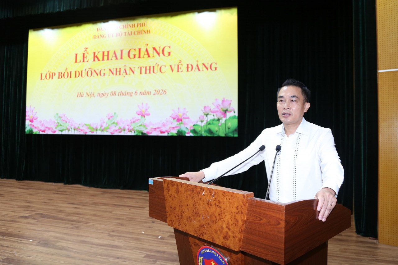 Đảng ủy Bộ Tài chính khai giảng Lớp bồi dưỡng nhận thức về Đảng cho quần chúng 245 ưu tú Đảng ủy Bộ Tài chính khai giảng Lớp bồi dưỡng nhận thức về Đảng cho quần chúng 245 ưu tú
