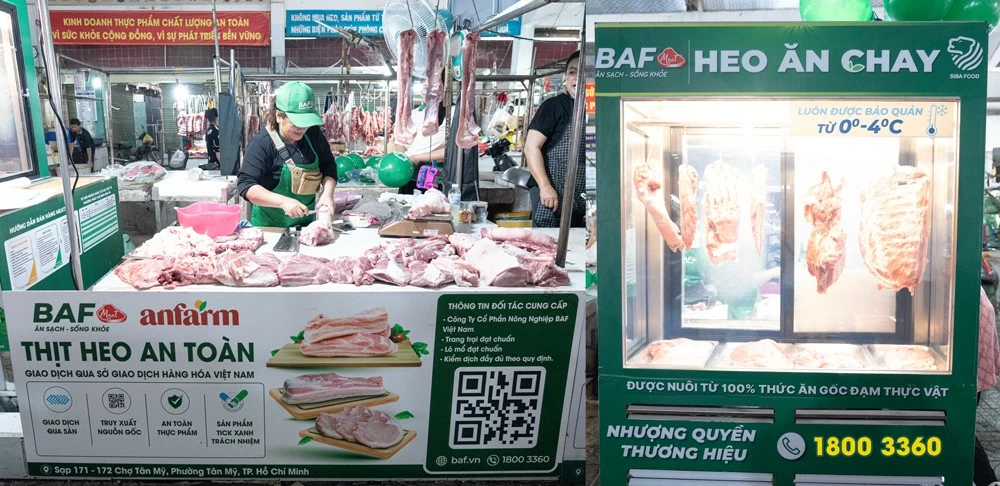 BAF tham gia sàn giao dịch thịt heo, khai trương điểm bán “tick xanh trách nhiệm”